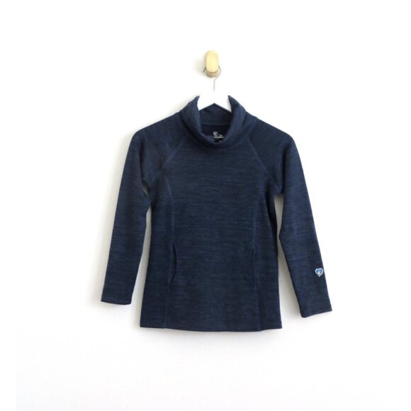 NEW! Kuhl Lea Pullover Sweater Cowl Neck Long Sleeves Blue Girls 10 Years - Picture 1 of 6